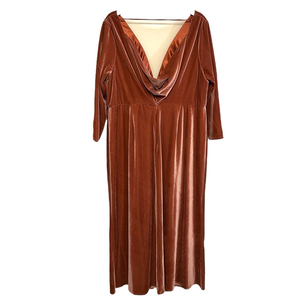 Anthropologie jenny yoo 20 Ryland open back velvet bridesmaid dress maxi long - Picture 2 of 13